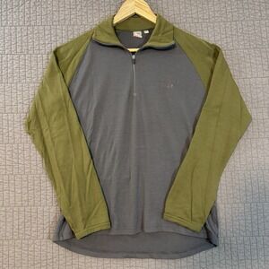 Icebreaker 1/4 Zip Pullover Women's Large Body Fit 260 Merino Wool Base‎ Layer